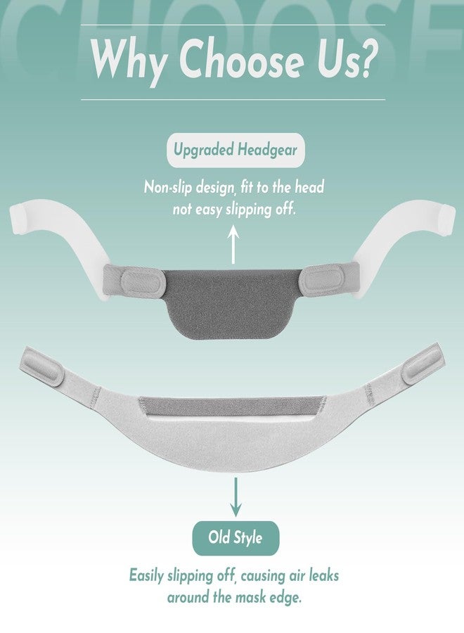 SyunsXoon Replacement Headgear with Arms Compatible with DreamWear Silicone/Gel Nasal & Pillow Mask, Adjustable Soft Head Strap - Image 5